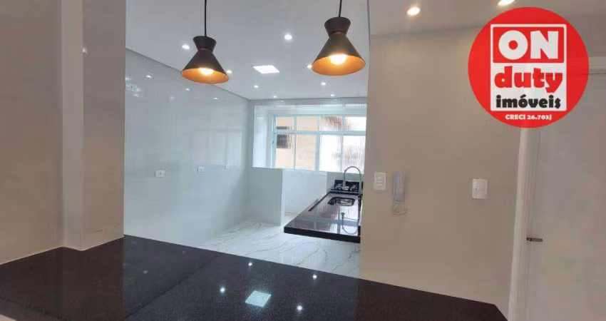 Apartamento para alugar, 73 m² por R$ 4.300/mês - Boqueirão - Santos/SP