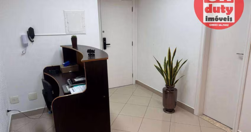 Sala, 63 m² - venda por R$ 650.000,00 ou aluguel por R$ 5.500,00/mês - Aparecida - Santos/SP