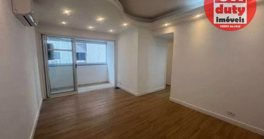 Apartamento para alugar, 80 m² por R$ 6.252/mês - Boqueirão - Santos/SP