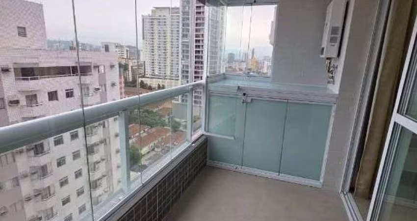 Apartamento com 1 dormitório para alugar, 54 m² por R$ 5.105,00/mês - Boqueirão - Santos/SP