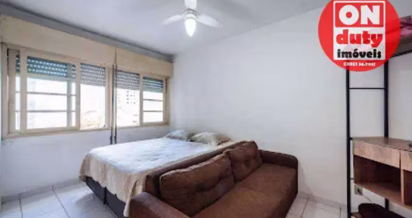 Kitnet para alugar, 31 m² por r$ 2.400/mês - embaré - santos/sp