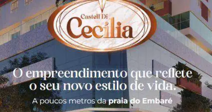 Castell di cecília apartamento alto padrão com 2 3 e 4 suítes - embaré - santos/sp