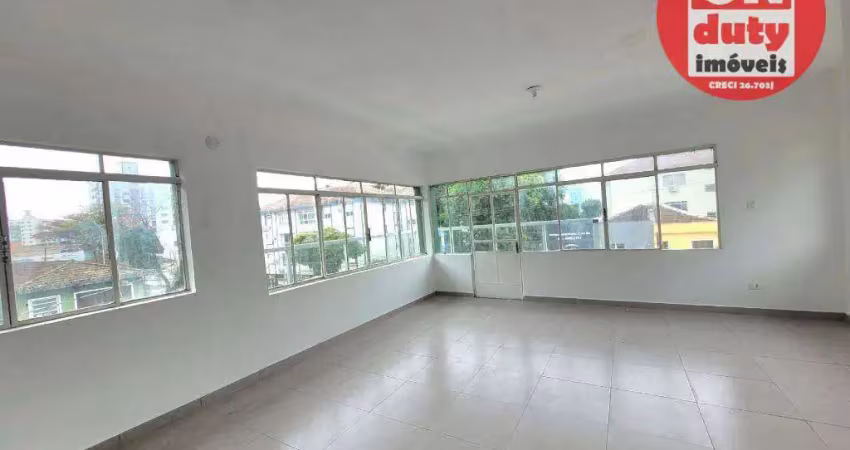 Sobrado com 5 dormitórios para alugar, 300 m² por r$ 15.600,00/mês - embaré - santos/sp