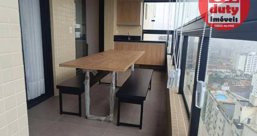 Apartamento mobiliado com 2 dormitórios à venda, 75 m² por r$ 1.250.000 - josé menino - santos/sp