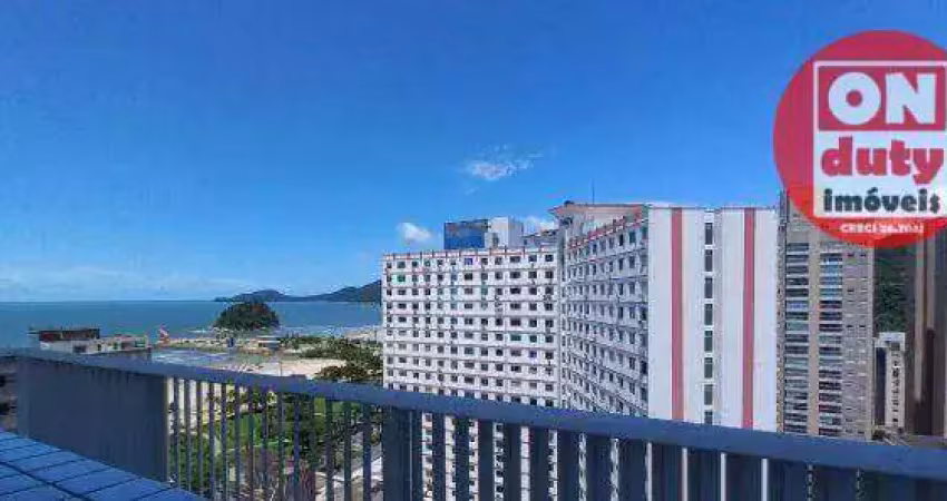 Cobertura triplex vista mar 321 m² por r$ 3.400.000 - josé menino - santos/sp