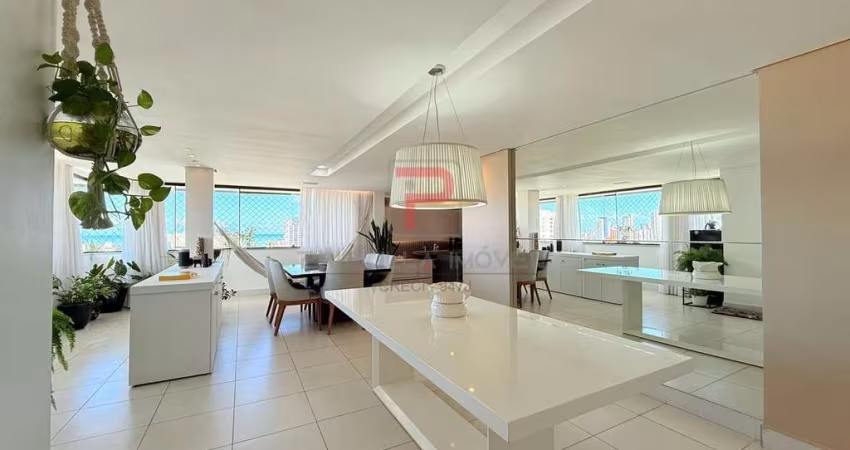 Apartamento VISTA MAR MAGNÍFICO PORTEIRA FECHADA COM 4 SUÍTES + DCE