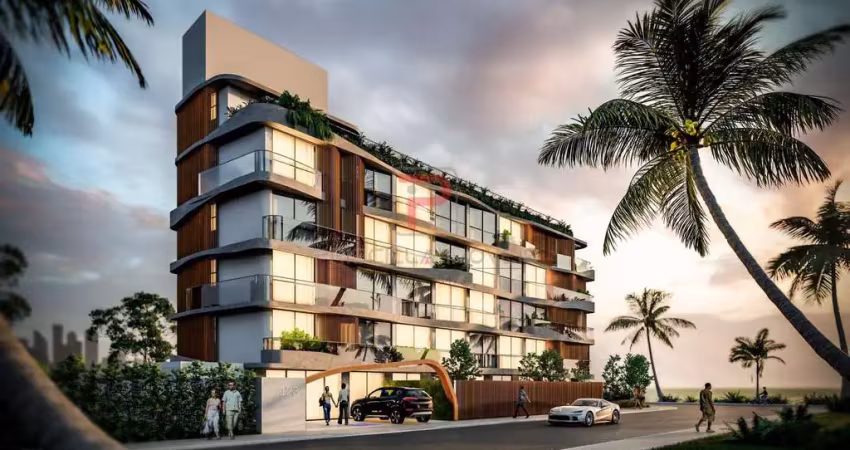 Studio garden com 34,41m² com vista definitiva na orla do cabo branco