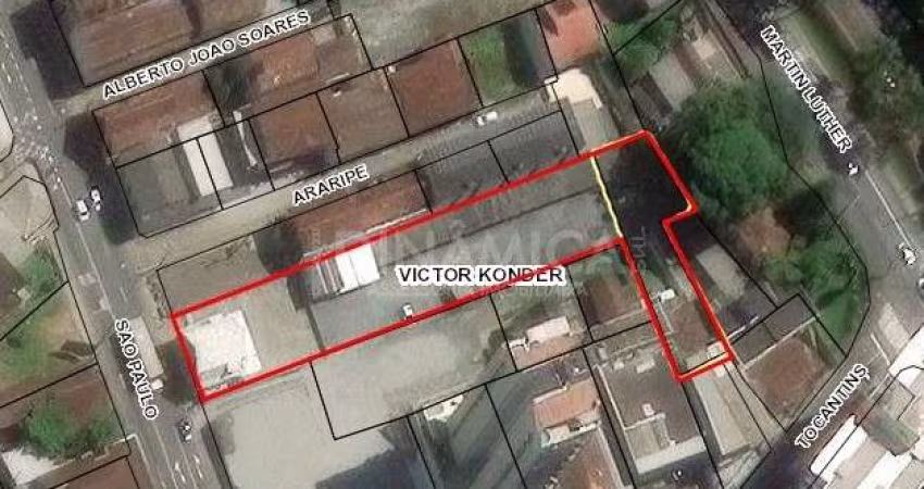 Terreno à venda na Rua São Paulo, 360, Victor Konder, Blumenau