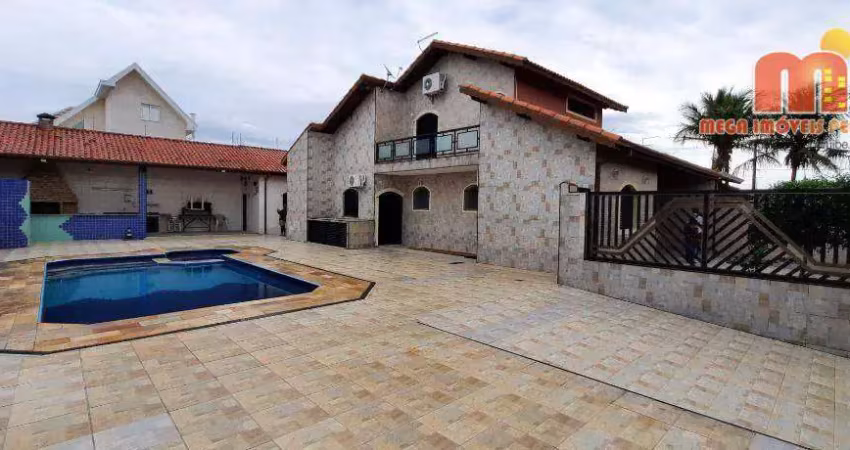 Casa com 3 dormitórios à venda, 250 m² por r$ 650.000,00 - balneário três marias - peruíbe/sp