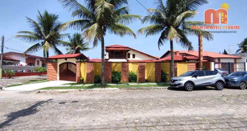 Casa com piscina, 4 dormitórios à venda, 200 m² por r$ 1.100.000 - parque balneário oásis - peruíbe/sp