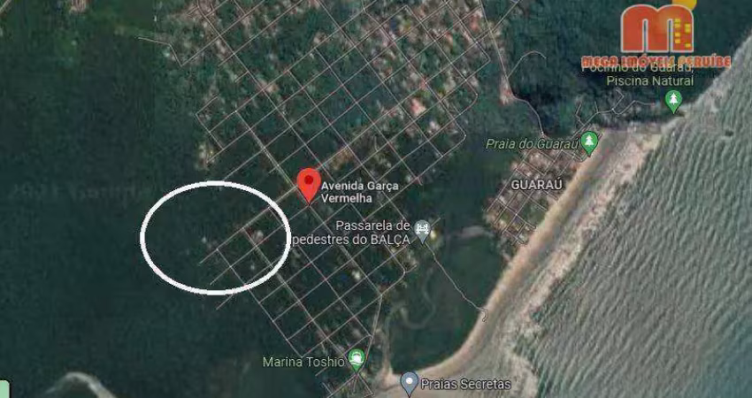 Terreno à venda, 3500 m² por r$ 315.000,00 - estância balneária garça vermelha - peruíbe/sp