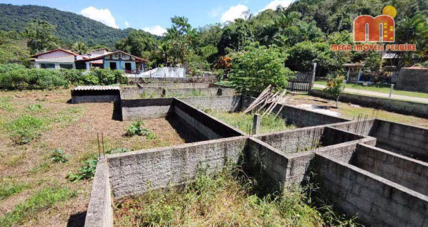 Terreno à venda, 2600 m² por r$ 250.000,00 - parque serra mar - peruíbe/sp