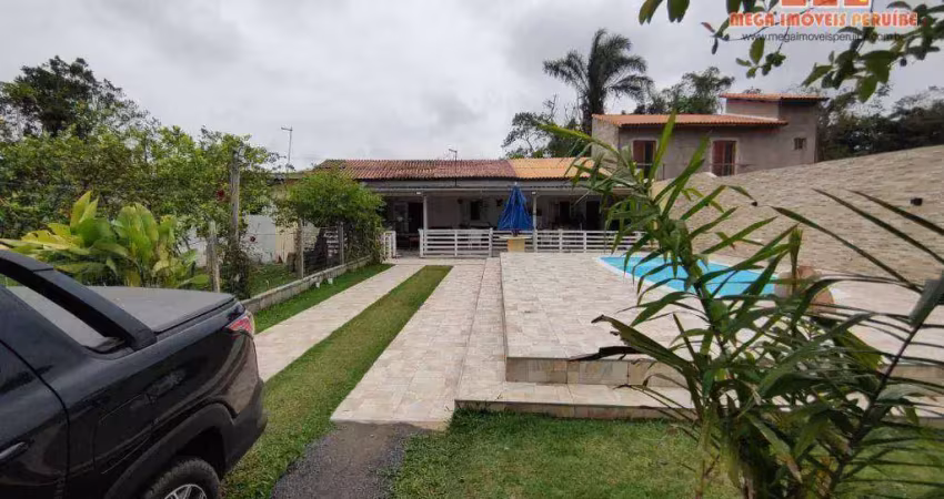Chácara com 2 dormitórios à venda, 880 m² por r$ 350.000,00 - jardim somar - peruíbe/sp