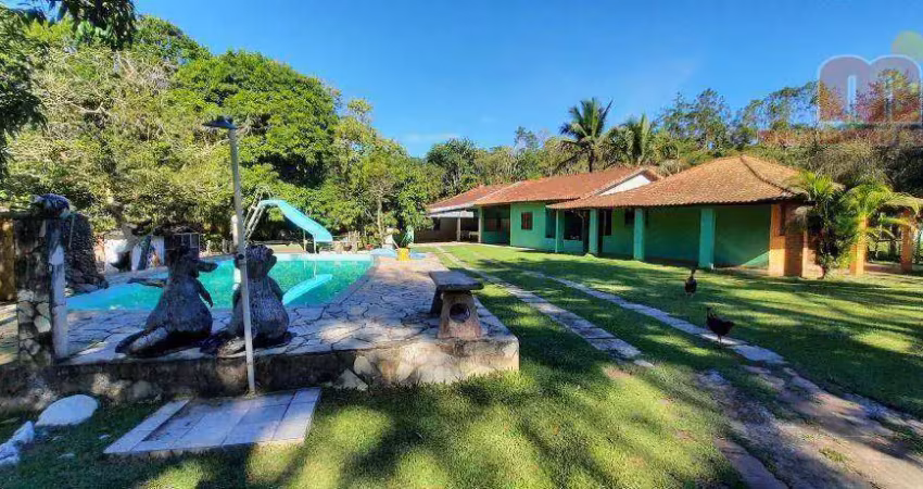 Chácara com 5 dormitórios à venda, 20000 m² por r$ 700.000,00 - estrada teagem - pedro de toledo/sp