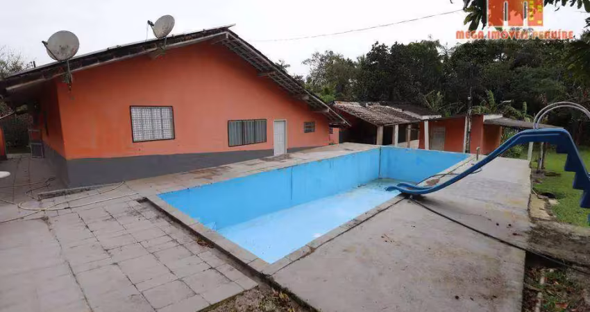 Chácara com 4 dormitórios à venda, 30000 m² por r$ 650.000,00 - chácaras iporanga - peruíbe/sp