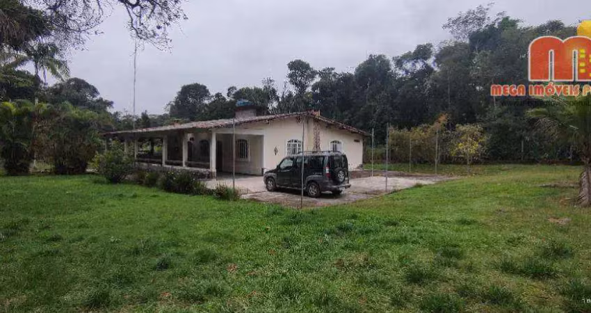 Chácara com 3 dormitórios à venda, 4362 m² por r$ 550.000,00 - chácara são fernando - itanhaém/sp