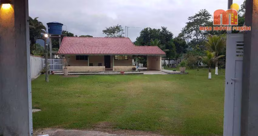 Chácara com 2 dormitórios à venda, 3172 m² por r$ 650.000,00 - parque serra mar - peruíbe/sp