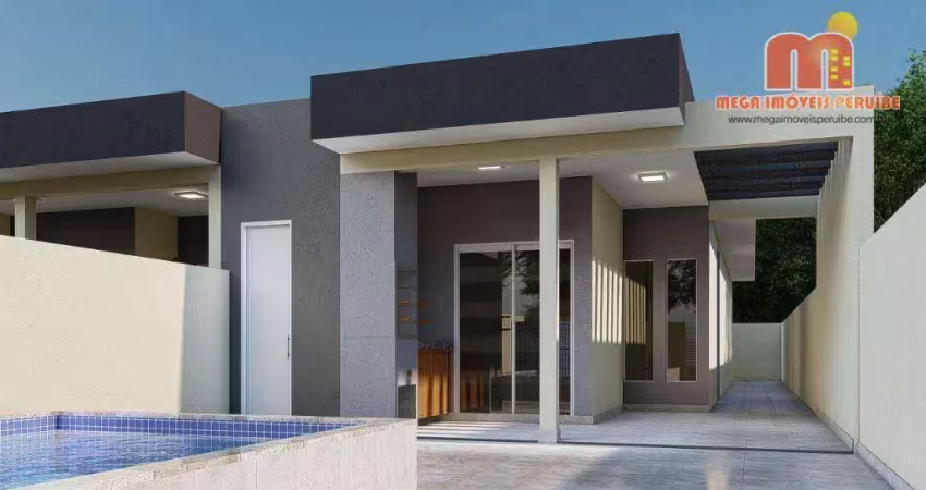 Casa com 3 dormitórios à venda, 77 m² por r$ 399.000 - jardim das palmeiras - itanhaém/sp