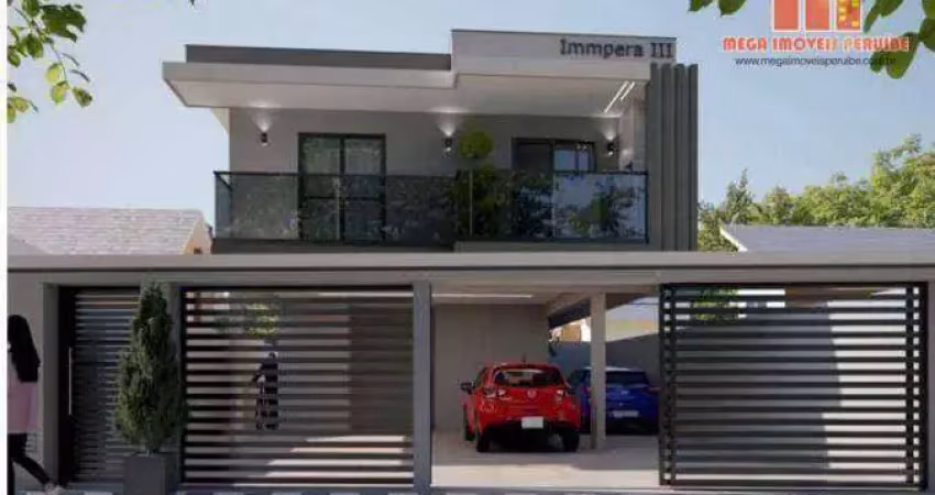 Casa com 2 dormitórios à venda, 76 m² por r$ 330.000,00 - aviação - praia grande/sp