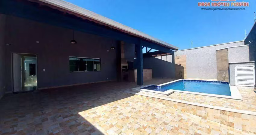 Casa com 3 dormitórios à venda, 190 m² por r$ 595.000,00 - flora rica ii - peruíbe/sp