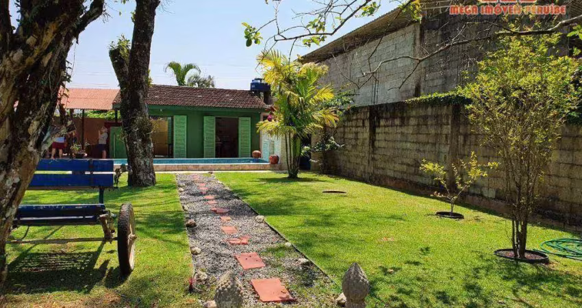 Chácara com 4 dormitórios à venda, 1000 m² por r$ 430.000,00 - estância leão novaes - peruíbe/sp