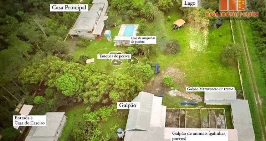 Chácara com 2 dormitórios à venda, 10000 m² por r$ 500.000,00 - vila erminda - peruíbe/sp