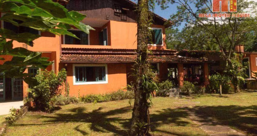 Casa com 4 dormitórios, 800 m² - venda por r$ 880.000,00 ou aluguel por r$ 3.500,00/mês - estância balneária garça vermelha - peruíbe/sp