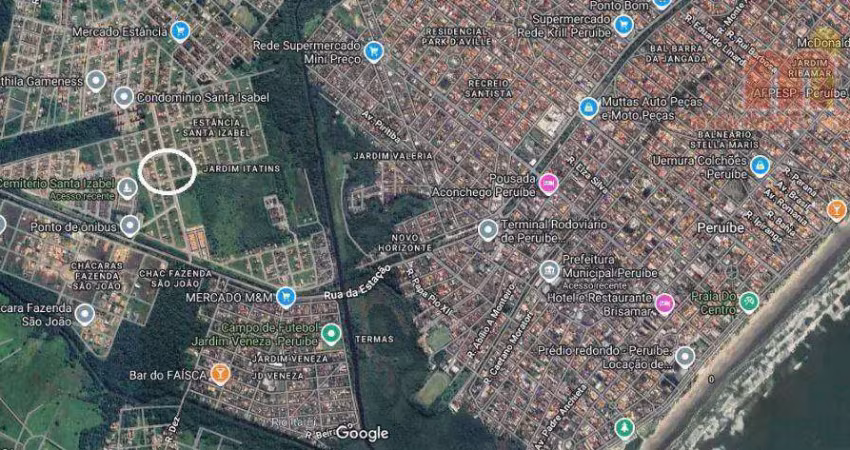 Terreno à venda, 250 m² por r$ 80.000,00 - estância santa izabel - peruíbe/sp