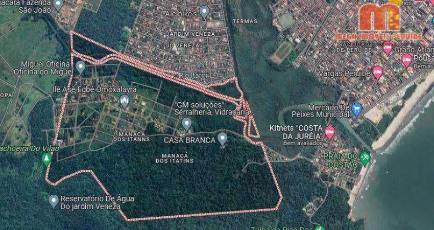 Terreno à venda, 420 m² por r$ 55.000,00 - manacá dos itatins - peruíbe/sp