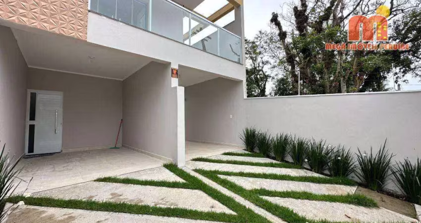 Casa com 2 suites à venda, 96 m² por r$ 430.000 - balneário stella maris - peruíbe/sp