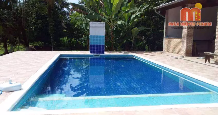 Chácara com 5 dormitórios à venda, 6000 m² por r$ 990.000,00 - chácaras são francisco - peruíbe/sp