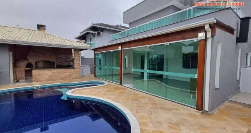 Casa com 4 dormitórios para alugar, 235 m² por r$ 8.000,00/mês - aldeia da juréia - peruíbe/sp