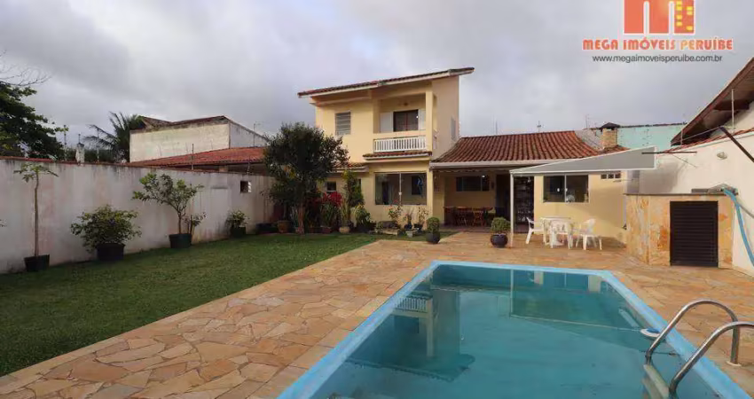 Casa com 4 dormitórios à venda, 181 m² por r$ 535.000,00 - balneário florida - peruíbe/sp