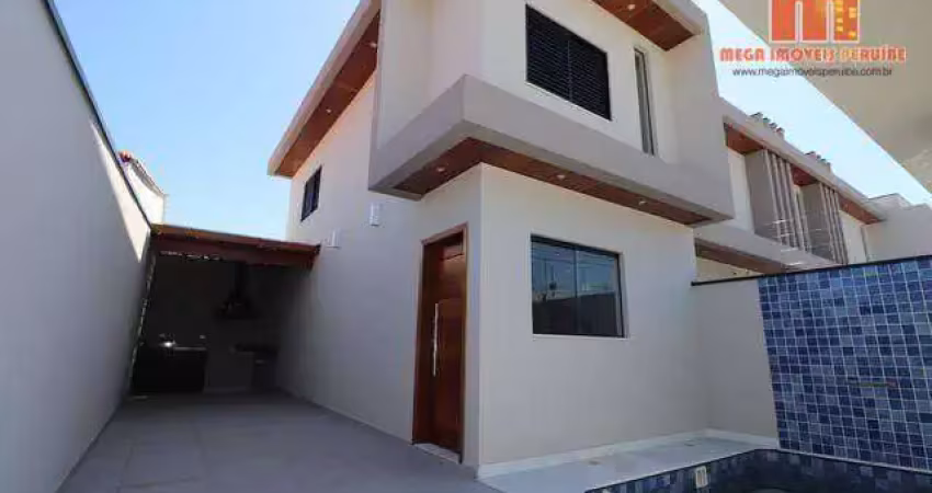Casa com 2 dormitórios à venda, 45 m² por r$ 450.000,00 - cidade nova peruibe - peruíbe/sp