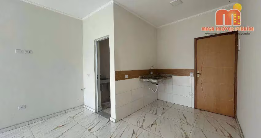 Apartamento com 1 dormitório à venda, 29 m² por r$ 129.000,00 - centro - peruíbe/sp