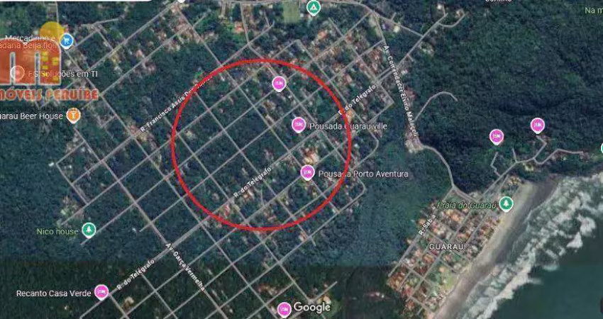 Terreno à venda, 500 m² por r$ 30.000,00 - estância balneária garça vermelha - peruíbe/sp