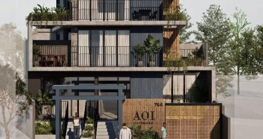 Apartamento Garden para Venda em Curitiba, Agua Verde, 1 dormitório, 1 banheiro