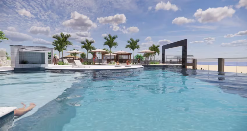 Apartamento à venda frente mar em condomínio pé na areia em ubatuba na praia da enseada com lazer completo