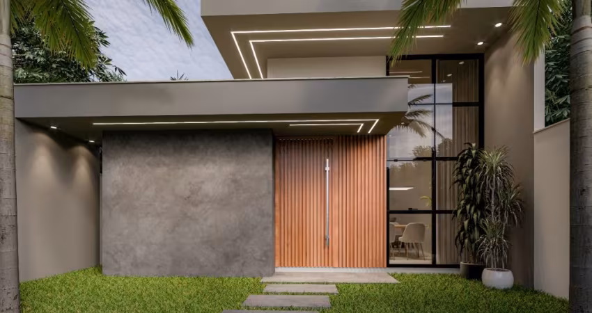 Linda casa linear a venda em Vargem Grande terreno de 359m2 com 3 suítes todas com closet, piscina, churrasqueira em uma belíssima área gourmet ! !