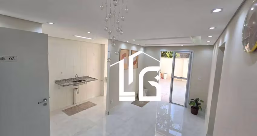 Apartamento garden com 2 dormitórios, 90 m² - venda por r$ 435.000 ou aluguel por r$ 3.232/mês - vila carmosina - são paulo/sp