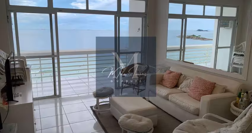 Frente  ao mar. vista panorâmica. reformado.  02 dormitórios. 01 suíte. 03 banheiros. 01 vaga privativa.