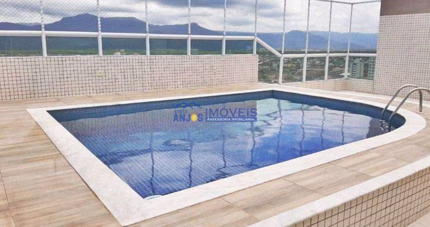 Apartamento com 02 dormitorios, sendo 01 suíte, banheiro social, sala, sacada, cozinha, área de serviço,  02
vagas de garagem, com piscina
