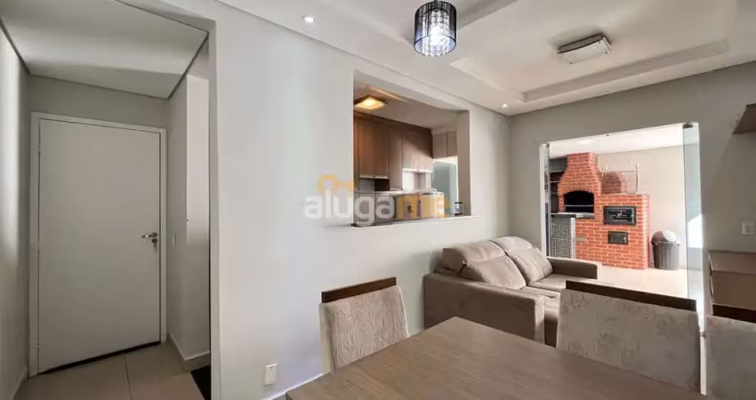 Apartamento mobiliado no rio fiora, com churrasqueira, 2 dormitórios, 2 banheiros e 1 vaga.