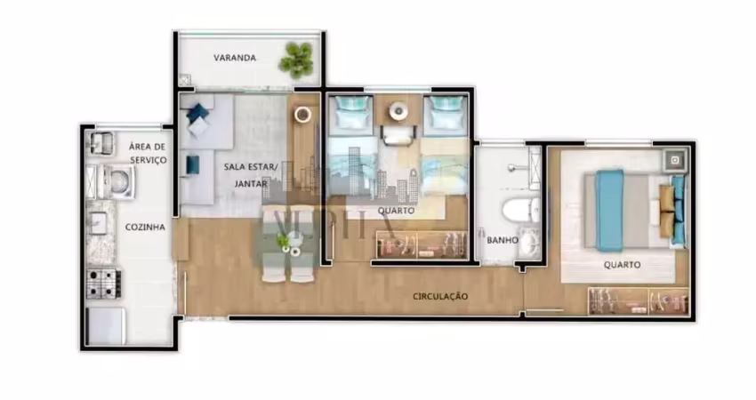 Apartamento à venda em jardim santa alice, santa bárbara d'oeste - sp