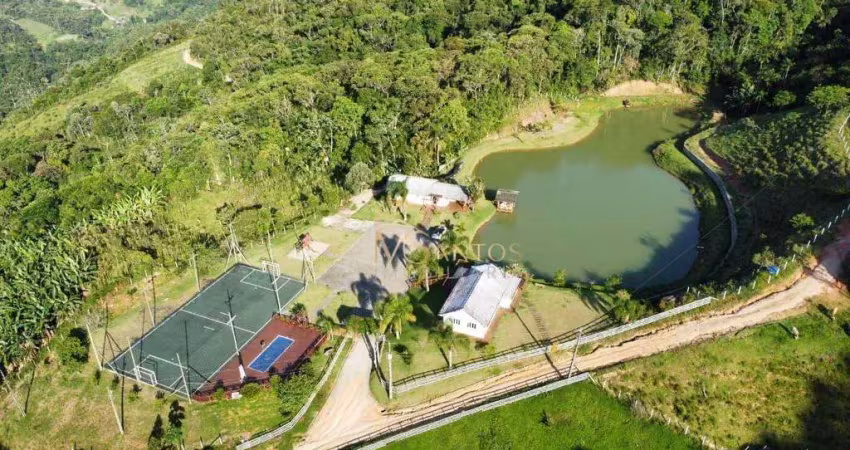 Sítio com 7 dormitórios à venda, 30000 m² por r$ 2.500.000,00 - loeffelscheidt - águas mornas/sc