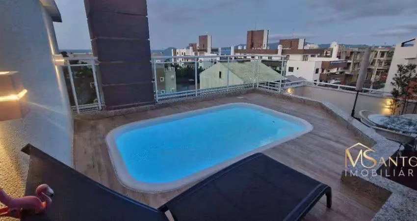 Cobertura com 3 dormitórios à venda, 107 m² por r$ 1.980.000 - canasvieiras - florianópolis/sc