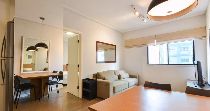 Aconchegante apartamento tipo para venda com 1 quarto, sendo 1 suíte, 50m²