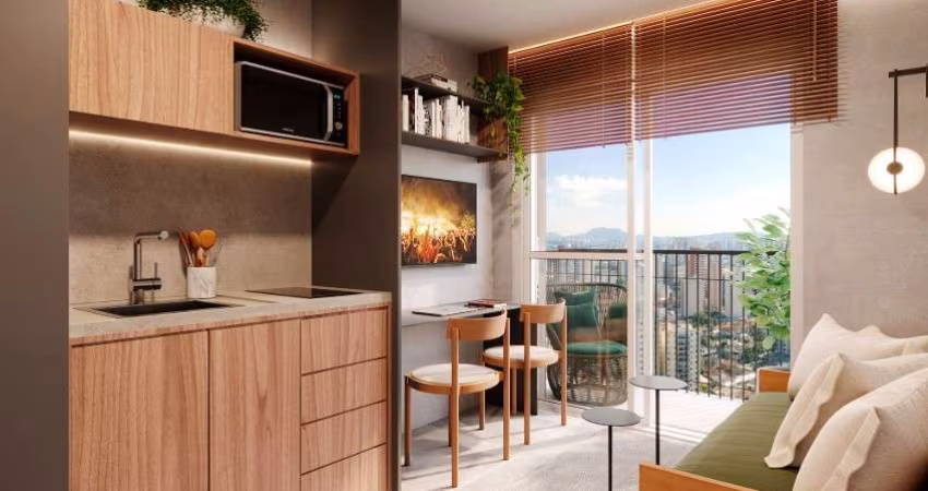 Funcional apartamento tipo para venda com 1 quarto, 24m²