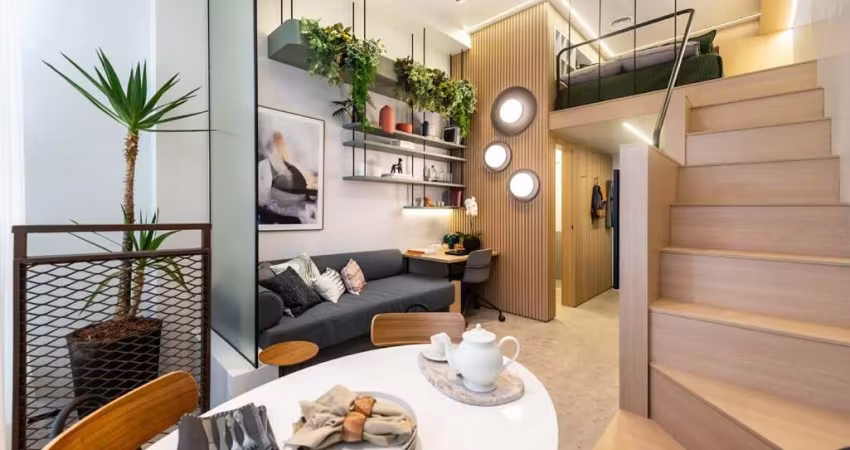 Aconchegante studio para venda com 1 quarto, 24m²