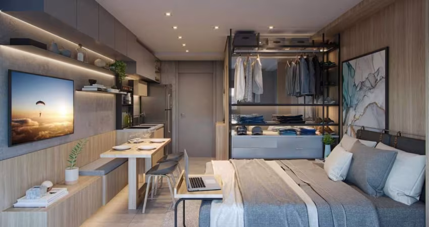 Sensacional studio para venda com 1 quarto, 19m²